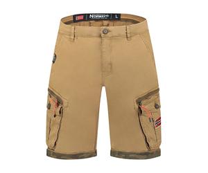 Geographical Norway Cargobermudas "Parento" in Hellbraun - Größe S | Herren Plussize