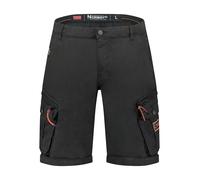 Geographical Norway Cargobermudas "Parento" in Schwarz - Größe S | Herren Plussize