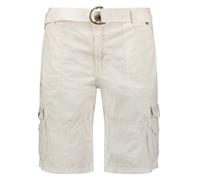 Geographical Norway Cargobermudas "Perou" in Weiß - Größe M | Herren Plussize