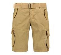 Geographical Norway Cargobermudas "Pouvoir" in Beige - Größe M | Herren Plussize