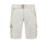 Geographical Norway Cargobermudas "Pouvoir" in Weiß - Größe S | Herren Plussize