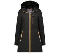 Geographical Norway Cassim Lady - Winterjacke Damen Warme Steppung Mann Herbst Winter - Warme Manteljacke leicht Kapuze - Daunenjacke Windstopper Langarm Polsterung - Frauen (Schwarz XL)