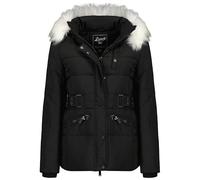 Geographical Norway Chester Lady - Winterjacke Damen Warme Steppung Mann Herbst Winter - Warme Manteljacke leicht Kapuze - Daunenjacke Windstopper Langarm Polsterung - Frauen (Schwarz M)