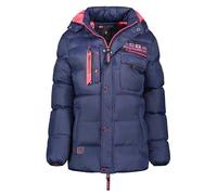 Geographical Norway Citernier Lady - Winterjacke Damen Warme Steppung Mann Herbst Winter - Warme Manteljacke leicht Kapuze - Daunenjacke Windstopper Langarm Polsterung - Frauen (Azul Marino M)