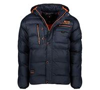 Geographical Norway Citernier Men's Quilted Winter Jacket with Hood (Marine M)