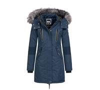 Geographical Norway Damen Jacke Winterparka Coracle XL-Fellkapuze Navy XL