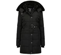 Geographical Norway Damen Winter Jacke Mantel Parka Steppjacke Steppmantel Wintermantel, Farbe:Schwarz, Größe:XXL 44