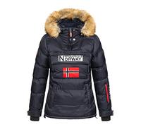 Geographical Norway Damen Parka Jacke Winterjacke Kapuze Webpelz WR617F/GN Größe 2XL Farbe Black