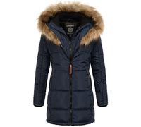 Geographical Norway Damen Winterjacke mit UD Beanie Beauti Navy S
