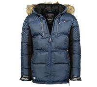 Geographical Norway Danone Men - Warmer Daunenparka Gesteppt Mann Jahreszeit Herbst Winter - Warme Manteljacke Herren - Windjacke Langen Ärmeln - Herren (Marine 4XL)