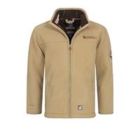 Geographical Norway DistriBrands Ubolt Men - Dickes Fleece Herren Warm Fermetur Zip - Sweatjacke Jacke Winter Warm Herren Weich - Sweatjacke Futter Langarm - Ideal Herbst Winter (Camel 3XL)