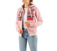Geographical Norway FARLOTTE Lady - Damen Sweatshirt Langarmshirt Taschen - Damen Sweatshirt Langarm Pullover Winter - Hoodie Jacke Hoodies Kapuzenpullover Casual Classic (Hell-pink M, size2)