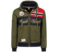 Geographical Norway Flyer Men - Kapuzenpullover Kängurutasche Mann - Sweatshirts Mit Logo Mann - Sweatshirt Shirt Hoody Warm Langarm - Hoodie Winter Sport Casual Regulier (Khaki 3XL)
