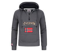 Geographical Norway Gymclass Herren-Sweatshirt (Dunkelgrau, M)