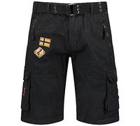 Geographical Norway Herren Paintball Men Bermudas, Schwarz, 56