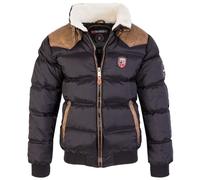Geographical Norway Herren Stepp Winter Jacke H-213: Dunkelgrau / M
