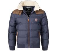 Geographical Norway Herren Steppjacke Abraham Navy - L - mit UD Beanie