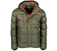 Geographical Norway Herren Steppjacke Citernier Kaki - L - mit UD Beanie