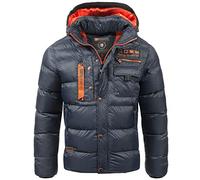 Geographical Norway Herren Steppjacke Citernier Navy - M - mit UD Beanie