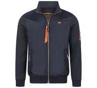 Geographical Norway Herren Übergangsjacke Frühlingsjacke Blouson Strick Fleecejacke MIX, Farbe:Navy, Größe:XL 52