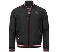 Geographical Norway Herren Übergangsjacke - Leicht, Winddicht, mit Reißverschlusstaschen - Atmungsaktive Outdoorjacke mit Netzfutter Frühlingstage Herbst Jacke Blouson, Farbe:1714-Schwarz, Größe:XL