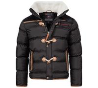 Geographical Norway Herren Winter Jacke Teddyfellkragen H-212: Anthrazit / S