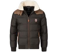 Geographical Norway Herren Winterjacke Abram Black -7XL - mit UD Beanie