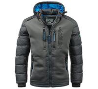 Geographical Norway Herren Winterjacke Beachwood Darkgrey - 5XL