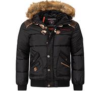 Geographical Norway Herren Winterjacke Belphegore Black -XXL - mit UD Beanie