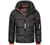 Geographical Norway Herren Winterjacke Calix Black -XXL - mit UD Beanie