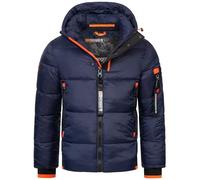 Geographical Norway Herren Winterjacke Calix Navy -3XL - mit UD Beanie