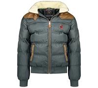 Geographical Norway Herren Winterjacke Stepp Jacke ABRAMOVITCH Brandiing- Production (MEDIUM, GRAU)