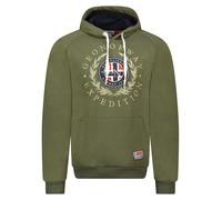 Geographical Norway Hoodie "Giger" in Khaki - Größe L | Herren Sweatshirts Jacken