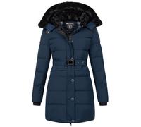 Geographical Norway Damen Winter Jacke Mantel Parka Steppjacke Steppmantel Wintermantel, Farbe:Navy, Größe:XL 42