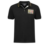 Geographical Norway Kariteama Herren-Poloshirt, klassisch, Baumwolle, kurzärmlig, lässig, klassisch, Frühling, Sommer (Schwarz S), Schwarz, S