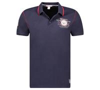 Geographical Norway Kilsvik Men - Polo-Shirt Herren Klassisch -Shirts Baumwolle Kurzarm Lässig Knopfkragen - Shirt Tops Regular Classic - Frühling Sommer (MARINE BLAU 3XL)