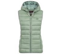 Geographical Norway leichte Damen Steppweste gesteppte Damenweste mit Kapuze Vatikotal Hood