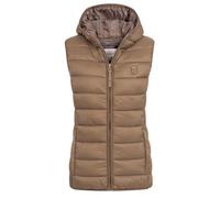 Geographical Norway leichte Damen Steppweste gesteppte Damenweste mit Kapuze Vatikotal Hood