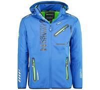Geographical Norway Leyoley Production Men's Softshell Jacket, Royal Blue Green, M