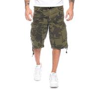 Geographical Norway Panoramique Men - Herren Bermuda Shorts Kurze Manner - Herren Sport Cargo Short Sommer - Regular Herrenshorts Chino Bermuda Shorts Fit (CAMO Khaki L)