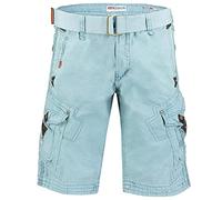 Geographical Norway Herren Cargo Short Sommer Bermuda Kurze Hose Shorts (XXL, Ski Blau)