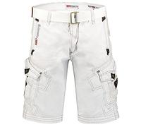 Geographical Norway Peanut Men - Männer Shorts (Weiß L)