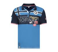 Geographical Norway Poloshirt "Karadock" in Blau - Größe S | Herren Plussize