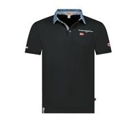 Geographical Norway Poloshirt "Kerwin" in Schwarz - Größe S | Herren Plussize