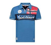 Geographical Norway Poloshirt "Kidney" in Blau - Größe L | Herren Plussize
