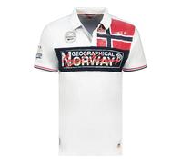 Geographical Norway Poloshirt "Kidney" in Weiß - Größe XL | Herren Plussize
