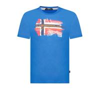 Geographical Norway Shirt "Jysuis" in Blau - Größe S | Herren Plussize