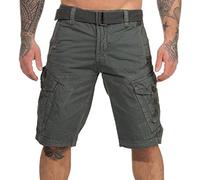Geographical Norway Shorts, Kurze Cargo Hose Peanut, Bermuda Sommer Camouflage Men (X Large/W 34, Blau)