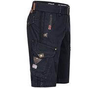 Geographical Norway Shorts, Kurze Cargo Hose Peanut, Bermuda Sommer Camouflage Men (X Large/W 34, Navy)