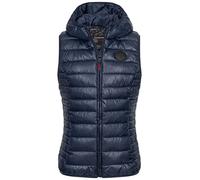 Geographical Norway Stepp weste Kapuze Übergangs Herbst Winter Weste Windbreaker, Farbe:Navy, Größe:L 40